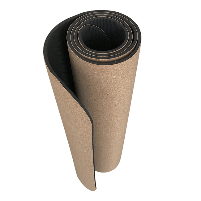 FSC-Kork-Yogamatte, Korkholz, umweltfreundlich, rutschfest, TPE
